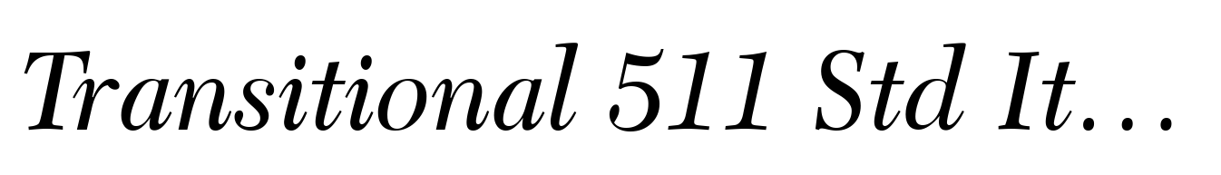 Transitional 511 Std Italic